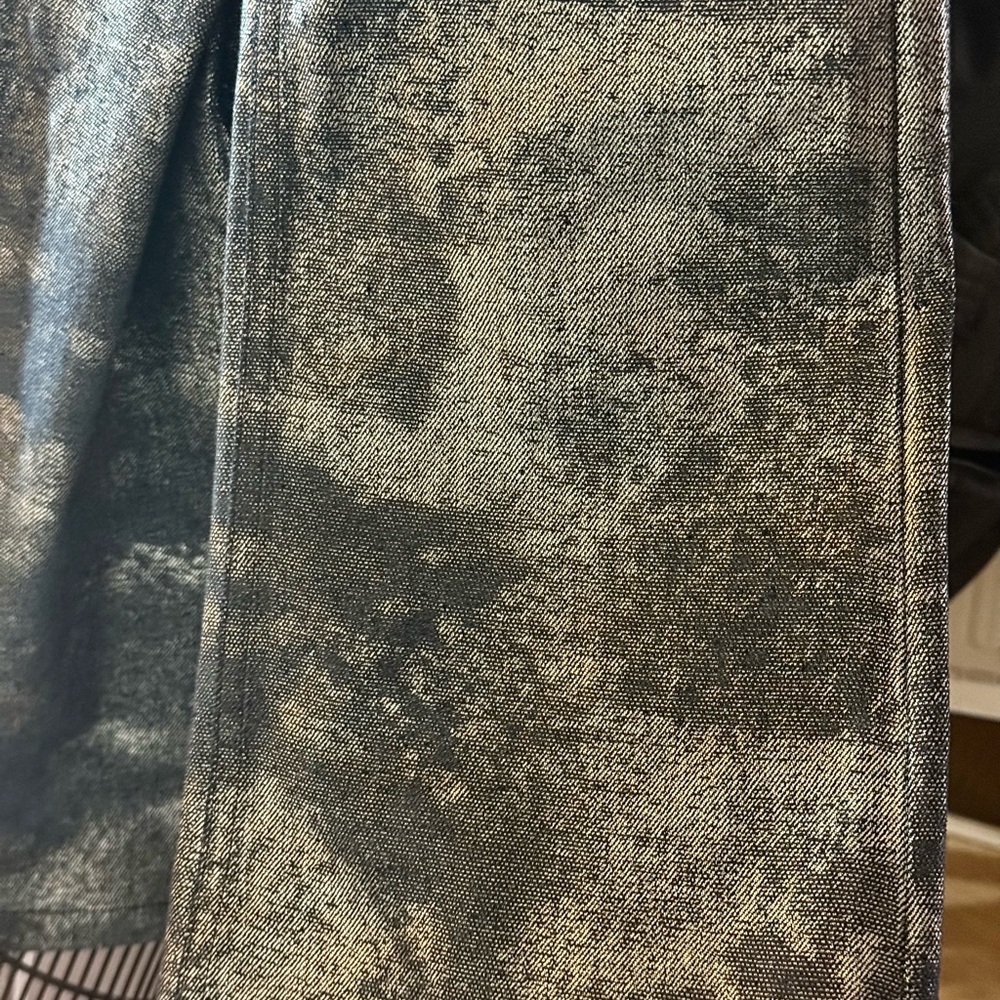 Ralph Lauren Purple Label Silver Metallic Coated Boot Cut Mid-Rise Jeans Size 26 - Picture 6 of 12